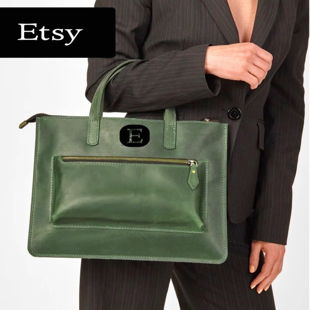 New etsy Leather Crossbody Satchel Bag